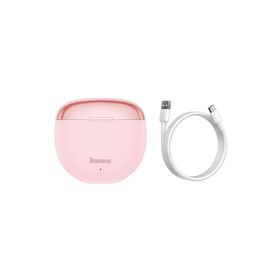 Baseus Encok AirNora W2 Pembe Bluetooth Kulaklık