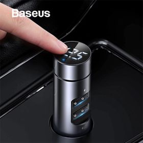 Baseus Energy Column Bluetooth 5.0 Araç Mp3 Dual Usb Araç Şarjı