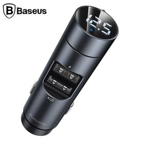Baseus Energy Column Bluetooth 5.0 Araç Mp3 Dual Usb Araç Şarjı