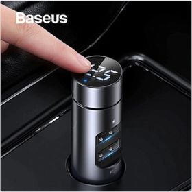 Baseus Energy Column Bluetooth 5.0 Araç Mp3 Dual Usb Araç Şarjı