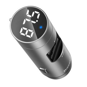 Baseus Energy Column Bluetooth 5.0 Araç Mp3 Dual Usb Araç Şarjı