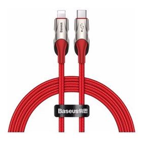 Baseus Fish Eye 1 m Kırmızı Type C Lightning Şarj Kablosu