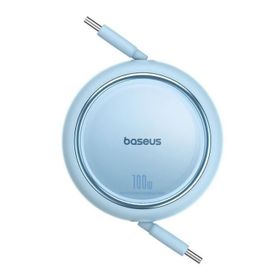 Baseus Free 2 Draw Mini Makaralı Type-C to 100W 1 mt Mavi Kablo