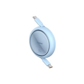 Baseus Free 2 Draw Mini Makaralı Type-C to 100W 1 mt Mavi Kablo