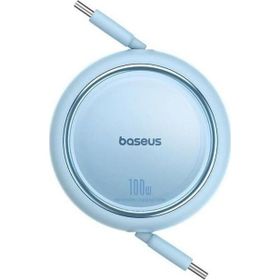Baseus Free 2 Draw Mini Makaralı Type-C to 100W 1 mt Mavi Kablo