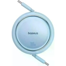 Baseus Free 2 Draw Mini Makaralı Type-C to 100W 1 mt Mavi Kablo