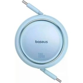 Baseus Free 2 Draw Mini Makaralı Type-C to 100W 1 mt Mavi Kablo