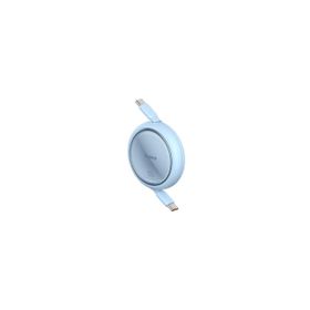 Baseus Free 2 Pull 1.5 mt Mavi 100W Mini Makaralı Type-C to Type-C Kablo