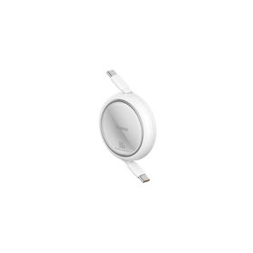 Baseus Free2 Draw Mini Makaralı Type-C to 100W 1 m Beyaz Kablo
