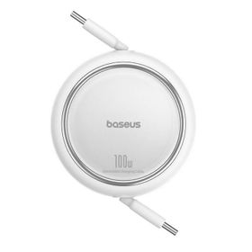 Baseus Free2 Draw Mini Makaralı Type-C to 100W 1 m Beyaz Kablo