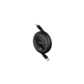 Baseus Free2 Draw Mini Makaralı Type-C to 100W 1 mt Siyah Kablo