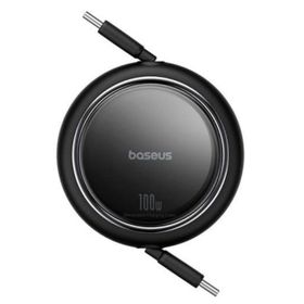 Baseus Free2 Draw Mini Makaralı Type-C to 100W 1 mt Siyah Kablo