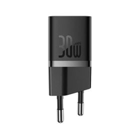 Baseus Gan5 Mini Fast Charger Pd 30W Siyah Şarj Cihazı