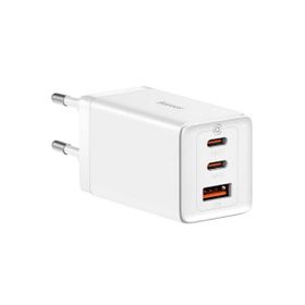 Baseus GAN5 Pro 2C+U 65 Watt Beyaz Şarj Aleti