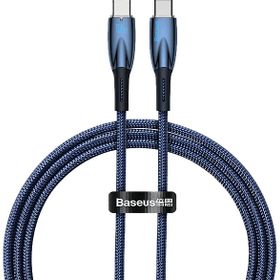 Baseus Glimmer 100W Type-C TO 1 m Mavi Şarj Kablosu
