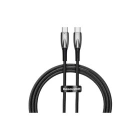 Baseus Glimmer 100W Type-C TO 1 m Siyah Şarj Kablosu