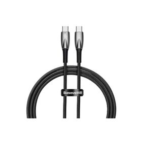 Baseus Glimmer 100W Type-C TO 1 m Siyah Şarj Kablosu