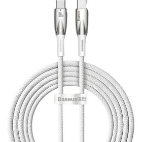 Baseus Glimmer 100W Type-C TO 2 m Beyaz Şarj Kablosu