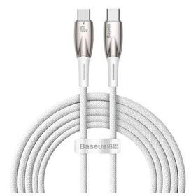 Baseus Glimmer 100W Type-C TO 2 m Beyaz Şarj Kablosu