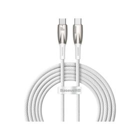 Baseus Glimmer 100W Type-C TO 2 m Beyaz Şarj Kablosu
