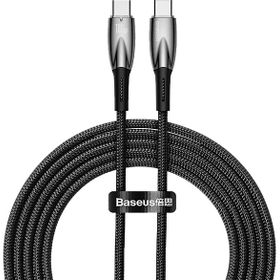 Baseus Glimmer 100W Type-C TO 2 m Siyah Şarj Kablosu