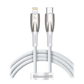 Baseus Glimmer 20W Type-C TO 1 m Beyaz Lightning Şarj Kablosu