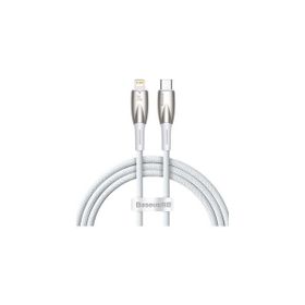 Baseus Glimmer 20W Type-C TO 1 m Beyaz Lightning Şarj Kablosu