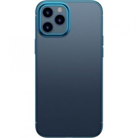 Baseus Glitter iPhone 12 Pro Max Şeffaf Lüx Soft TPU Mavi Kılıf