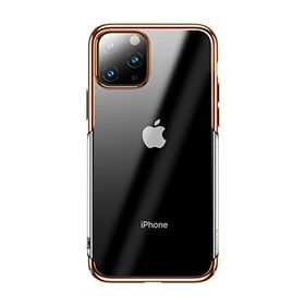 Baseus Glitter Şeffaf Transparan Altın iPhone 11 Pro Max Cep Telefonu Kılıfı