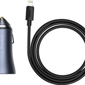 Baseus Golden Connector Pro U+C 40 W Koyu Gri Araç Şarjı