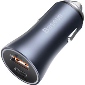 Baseus Golden Connector Pro U+C 40 W Koyu Gri Araç Şarjı
