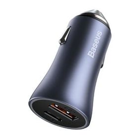 Baseus Golden Connector Pro U+C 40 W Koyu Gri Araç Şarjı