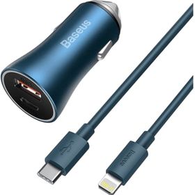 Baseus Golden Connector Pro U+C 40 W Mavi Araç Şarjı