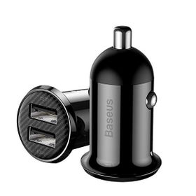 Baseus Grain Pro 2Xusb 4.8A Siyah Araç Şarj Cihazı