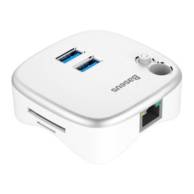 Baseus Hub Dual USB 3.0 RJ45 TF-SD Çok Fonsiyonlu Notebook Adaptörü