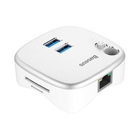 Baseus Hub Dual USB 3.0 RJ45 TF-SD Çok Fonsiyonlu Notebook Adaptörü