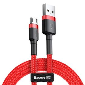 Baseus Kırmızı 1 m 2.4 A USB Type A & Micro USB Cafule Serisi Şarj & Data Aktarım Kablosu