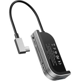 Baseus Koyu Gri Bend Angle Çok Fonksiyonlu Type-C Hub Dönüştürücü
