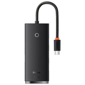 Baseus Lite 4 In 1 Multifonksiyonal Type-C Hub Siyah Dock Station