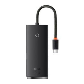 Baseus Lite 4 In 1 Multifonksiyonal Type-C Hub Siyah Dock Station