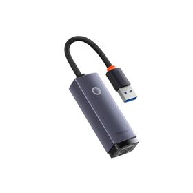 Baseus Lite Series 100 Mbps USB To RJ45 Ethernet LAN Port Gri Adaptör