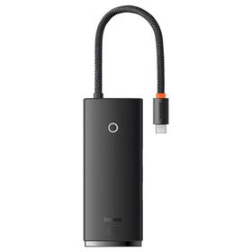 Baseus Lite Siyah 6 in 1 Multifonksiyonal Type-C Hub Dock Station