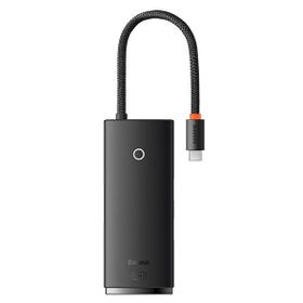 Baseus Lite Siyah 6 in 1 Multifonksiyonal Type-C Hub Dock Station