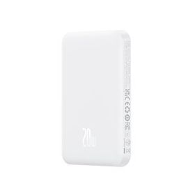 Baseus MagSafe Mini 20W 5.000 mAh Kablosuz Şarjlı Beyaz Powerbank