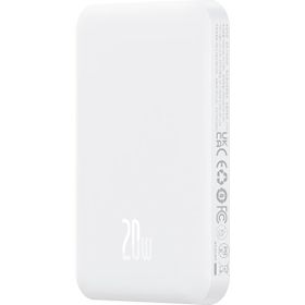 Baseus MagSafe Mini 20W 5.000 mAh Kablosuz Şarjlı Beyaz Powerbank