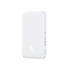 Baseus MagSafe Mini 20W 5.000 mAh Kablosuz Şarjlı Beyaz Powerbank
