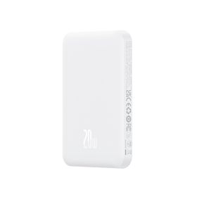 Baseus MagSafe Mini 20W 5.000 mAh Kablosuz Şarjlı Beyaz Powerbank