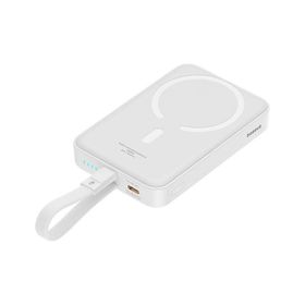 Baseus Magsafe Mini Overseas Edition Wireless 10.000 MAh 20 Watt Beyaz Powerbank