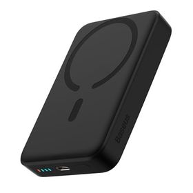 Baseus Magsafe Mini Type-C Kablolu Wireless 10.000 MAH 30W Siyah Taşınabilir Şarj Cihazı