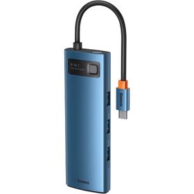Baseus Metal Gleam 8in1 Multifonksiyonel Hub Dock Station